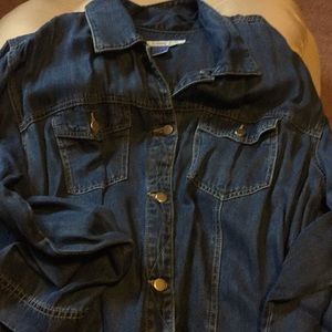 Coldwater creek tencel material jean jacket